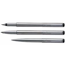 Picture of Parker Vector Stainless Steel Fountain Pen, Rollerball and Ballpoint Set