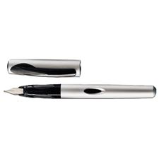 Picture of Pelikan P56 Future Silver Fountain Pen Broad Nib