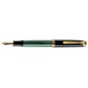 Picture of Pelikan Souveran 800 Black And Green Fountain Pen Extra Fine Nib