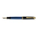 Picture of Pelikan Souveran 800 Black And Blue Fountain Pen Extra Fine Nib