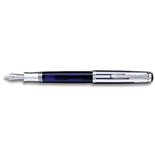 Picture of Pelikan Souveran 625 Dark Blue Transparent Fountain Pen Extra Fine Nib