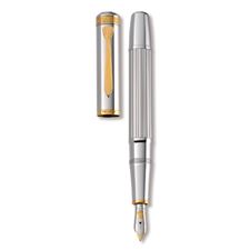 Picture of Pelikan 7000 Majesty Gold And Silver Fountain Pen Fine Nib