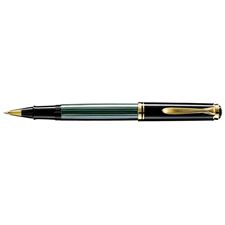Picture of Pelikan Souveran 600 Black And Green Rollerball Pen