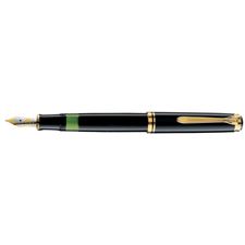 Picture of Pelikan Souveran 600 Black Fountain Pen Broad Nib