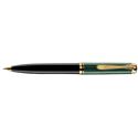 Picture of Pelikan Souveran 600 Black And Green Ballpoint Pen