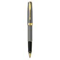 Picture of Parker Sonnet Refresh Sterling Silver Cisele Gold Trim Rollerball Pen