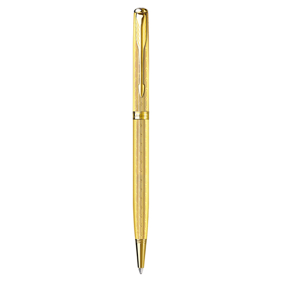 Parker Sonnet Series Gold Color Golden Clip 0.5mm Nib Rollerball Pen 