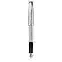 Picture of Parker Sonnet Refresh Chiseled Silvery Chrome Trim Fountain Pen Medium Nib