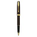 Picture of Parker Sonnet Refresh Chiseled Chocolate Gold Trim Rollerball Pen
