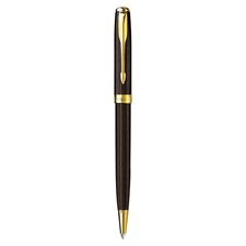 Picture of Parker Sonnet Refresh Chiseled Chocolate Gold Trim Ballpoint Pen