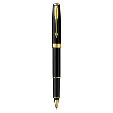 Picture of Parker Sonnet Refresh Black Lacquer Gold Trim Rollerball Pen
