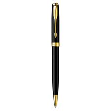 Picture of Parker Sonnet Black Lacquer Gold Trim Ballpoint Pen