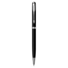 Picture of Parker Sonnet Black Lacquer Chrome Trim Slim Ballpoint Pen