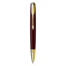 Picture of Parker Sonnet Red Lacquer Gold Trim Mono Ballpoint Pen