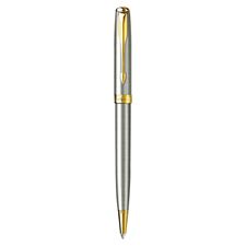 Picture of Parker Sonnet Stainless Steel Gold Trim Ballpoint Pen