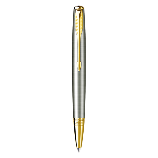 Kor blandt Ferie Parker Sonnet Stainless Steel Gold Trim Mono Ballpoint Pen-Montgomery Pens  Fountain Pen Store 212 420 1312