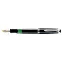 Picture of Pelikan Souveran 405 Black And  Silver Fountain Pen Medium Nib