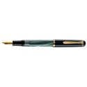 Picture of Pelikan Tradition Series 200 Green Marble Fountain Pen Broad Nib
