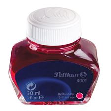 Picture of Pelikan Bottled Ink 4001 Brilliant Red 30ML Pack of 12