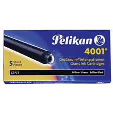 Picture of Pelikan Fountain Pen Refill GTP 5 Box Cartridges Brilliant Black