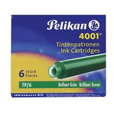 Picture of Pelikan Fountain Pen Refill TP 6 Box Cartridges Brilliant Green