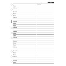 Picture of Filofax Deskfax Address Sheets