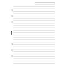 Picture of Filofax A5 Ruled Notepaper White