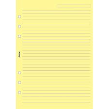 Picture of Filofax A5 Ruled Notepaper Yellow