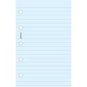 Picture of Filofax Mini Ruled Notepaper Blue