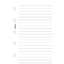 Picture of Filofax Mini Ruled Notepaper White