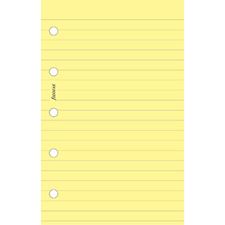 Picture of Filofax Mini Ruled Notepaper Yellow