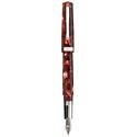 Picture of Omas Bologna Celluloid Red Fountain Pen Fine Nib