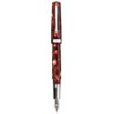 Picture of Omas Bologna Celluloid Red Fountain Pen Broad Nib