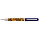 Picture of Omas Bologna Orange Blue Fountain Pen Fine Nib