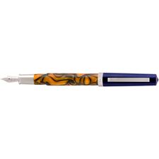 Picture of Omas Bologna Orange Blue Fountain Pen Fine Nib