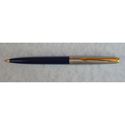 Picture of Parker 45 Blue Flat Top Gold Trim Ballpoint Pen