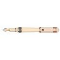 Picture of Tibaldi Divina Ivory Resin with Rose Gold Plated Sterling Silver Trim Fountain Pen Broad Nib
