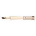 Picture of Tibaldi Divina Ivory Resin with Rose Gold Plated Sterling Silver Trim Rollerball Pen