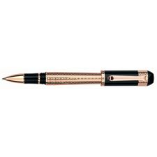 Picture of Tibaldi Excelsa Black Resin with Rose Gold Plated Sterling Silver Trim Rollerball Pen