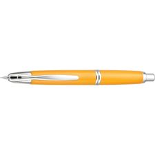 Picture of Namiki Vanishing Point Yellow and Rhodium Fountain Pen Broad Nib