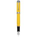 Picture of Aurora Talentum Classic Yellow with Chrome Trim Fountain Pen Broad Nib