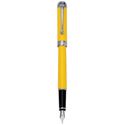 Picture of Aurora Talentum Finesse Yellow with Chrome Trim Fountain Pen Broad Nib