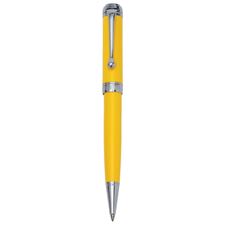 Picture of Aurora Talentum Finesse Yellow with Chrome Trim Ballpoint Pen