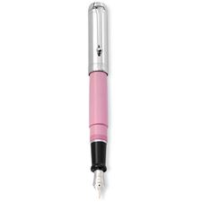 Picture of Aurora Talentum Chrome Cap Pink Fountain Pen Fine Nib