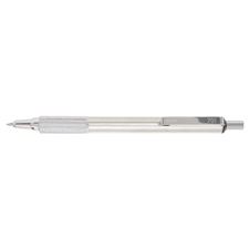 Picture of Zebra F 701 Stainless Steel Ballpoint Pen with Knurled Grip