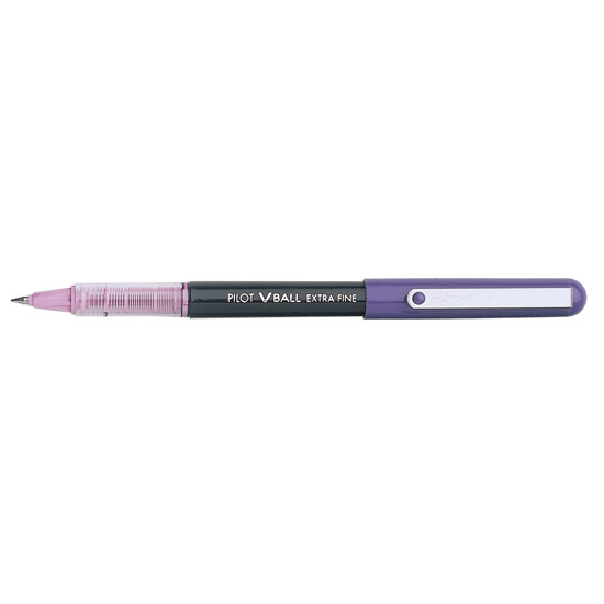 Justitie Seizoen Knop Pilot VBall Liquid Ink Rollerball Pens Extra Fine Point Purple  (Dozen)-Montgomery Pens Fountain Pen Store 212 420 1312