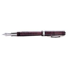 Picture of Visconti Wall Street Celluloid Red Fountain Pen - Medium Nib