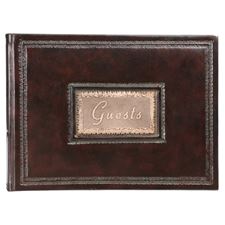 Picture of Eccolo Firenze Guest Book Brown