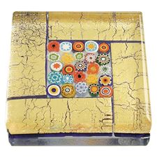 Picture of Eccolo Murano Glass Paperweight Millefiori Square