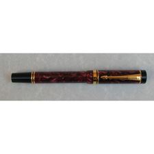 Picture of Parker Duofold Centennial Marbled Maroon Fountain Pen Fine Nib
